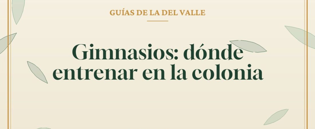 Gimnasios: dónde entrenar en la colonia
